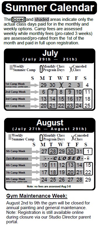 Summer 2026 Calendar